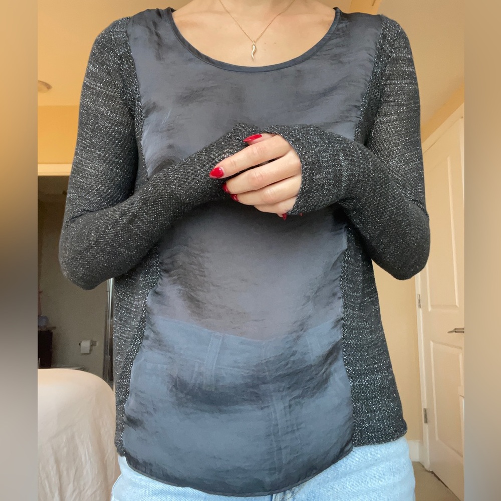Urban Outfitters Sheer Sparkly Top